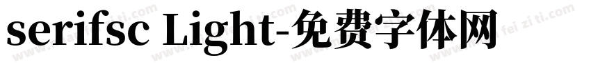 serifsc Light字体转换